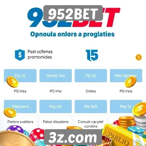 Ofertas promocionais do site 952BET